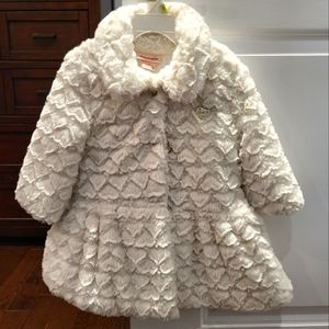 Juicy Couture KIDS Faux Fur Cream Jacket SZ 4